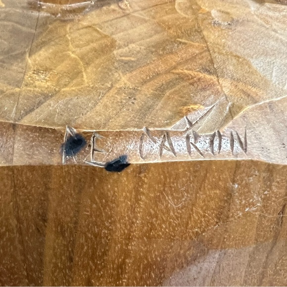 Vintage Quebec Folk Art Old Man Wood Sculpture signed by artist - Picture 13 of 15